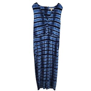 MICHAEL Michael Kors Tie Dye Striped Sleeveless Jumpsuit In XL